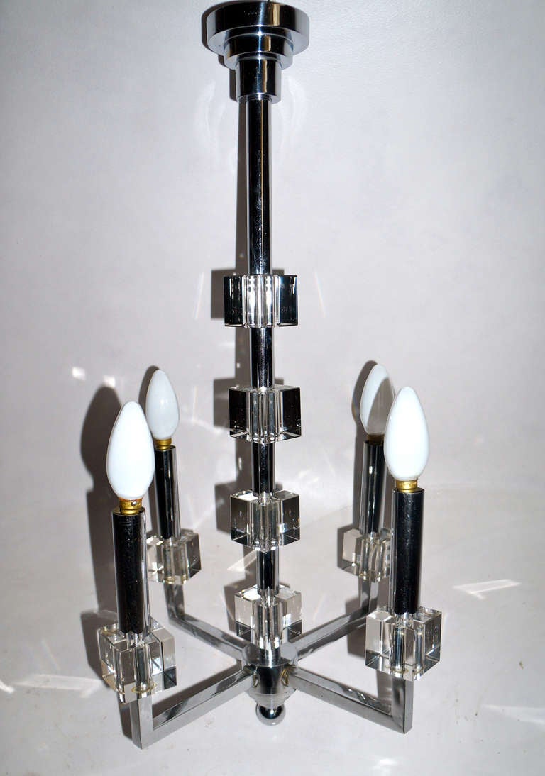 Jacques Adnet ceiling light, original.