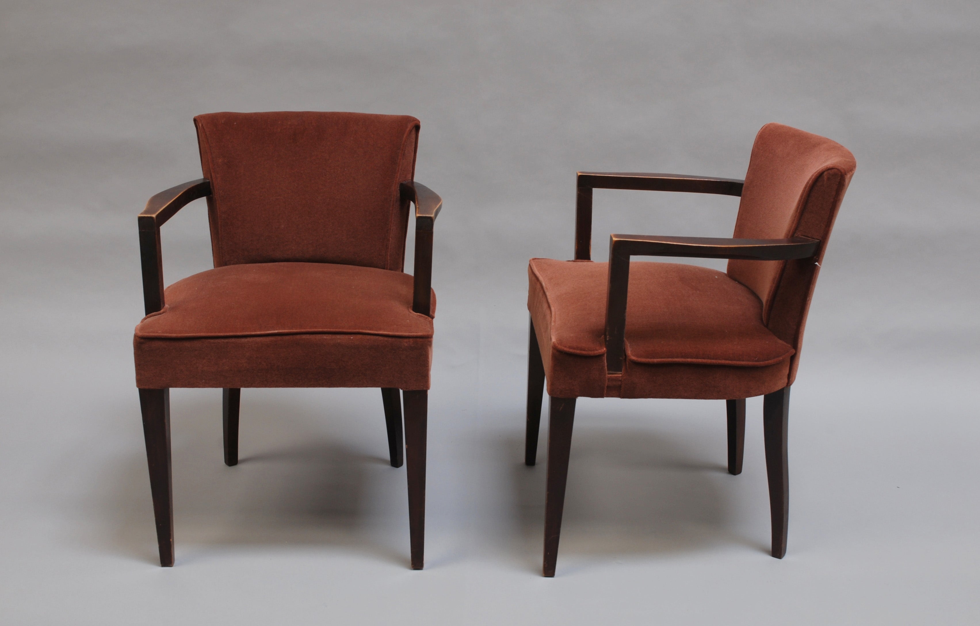 Set of 4 French Art Deco "Bridge" Chairs