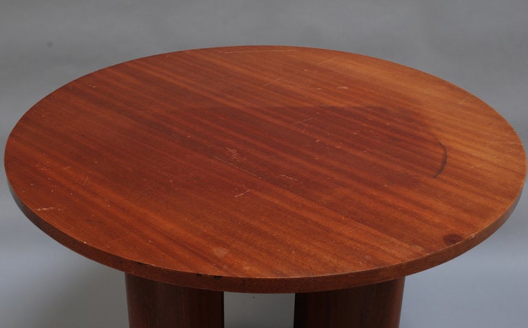 Mid-20th Century A Fine French Art Deco Mahogany Side Table For Sale