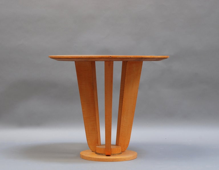 A Fine French Art Deco Sycamore Gueridon For Sale 5