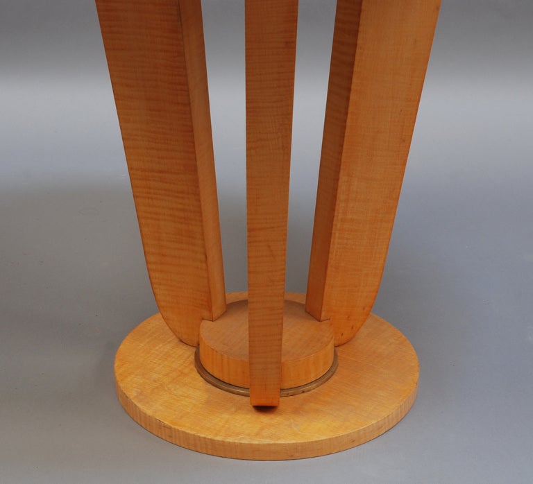 A Fine French Art Deco Sycamore Gueridon For Sale 1