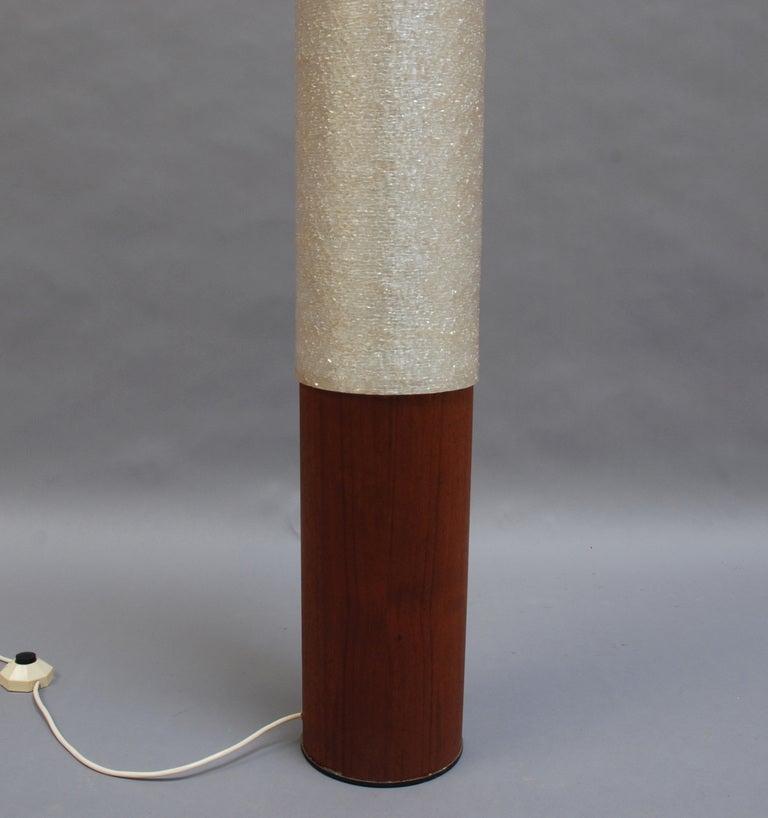 Mid-20th Century A Fine French Mid-Century Cylindrical  Floor Lamp For Sale