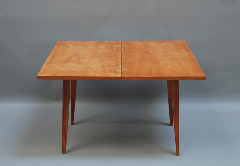 Mid-Century Modern French 1950s Folding Table by Roger Landault