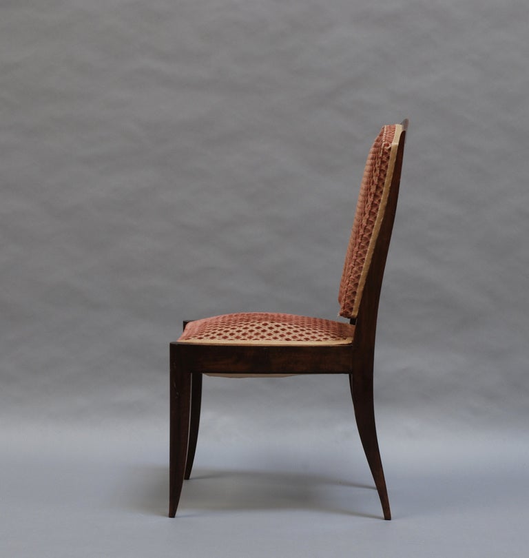 Mid-20th Century Set of Eight French Art Deco Chairs by Dominique