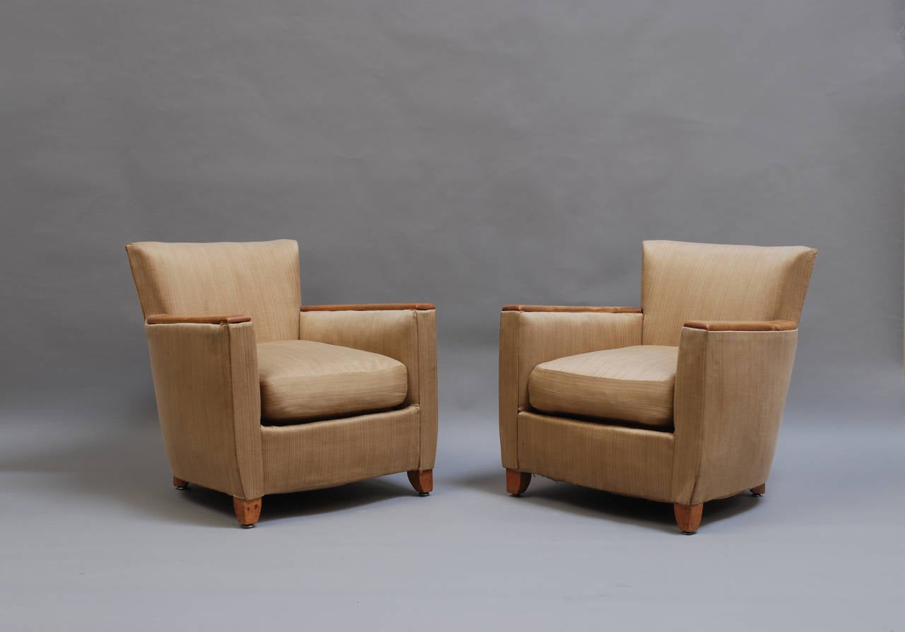 Pair of French Art Deco Armchairs 5