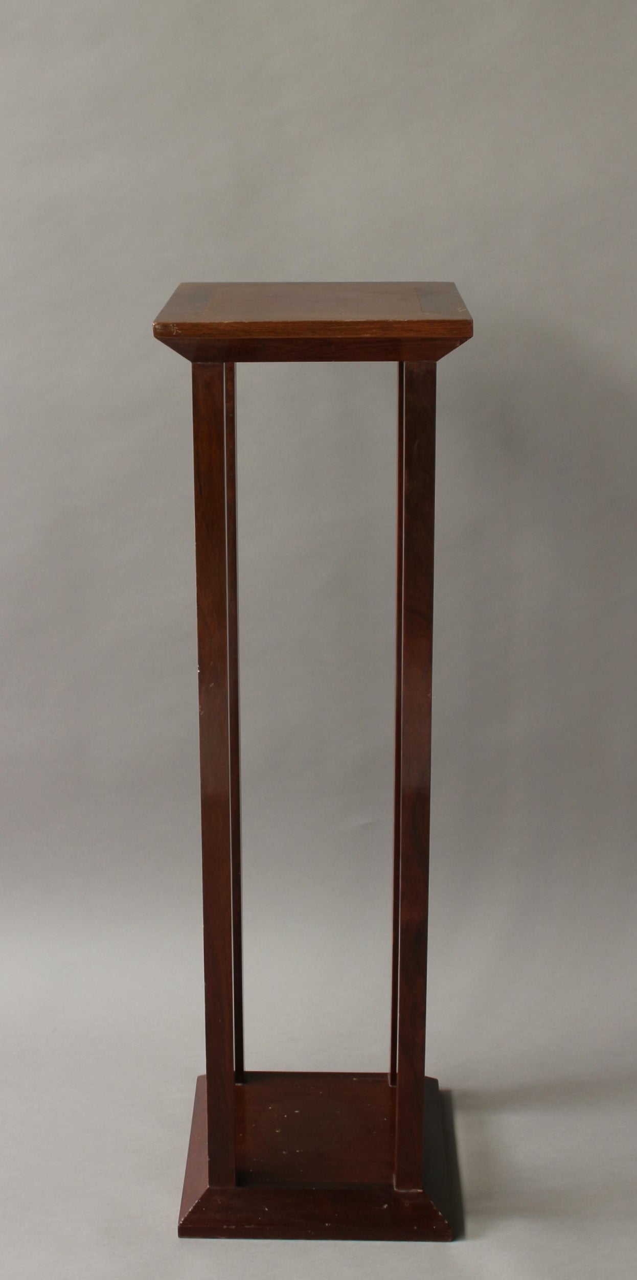A Fine French Art Deco mahogany and palisander pedestal.