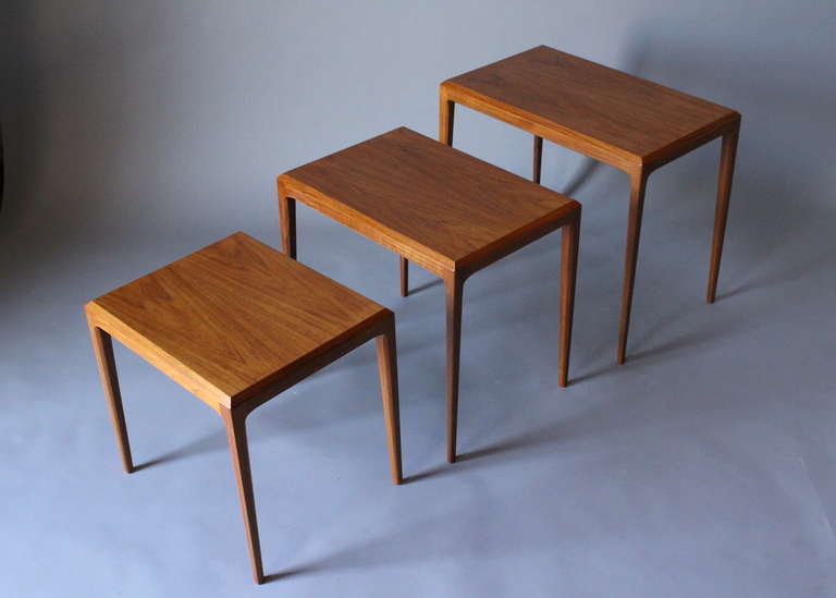 Set of Danish Nesting Tables by Johannes Andersen 2