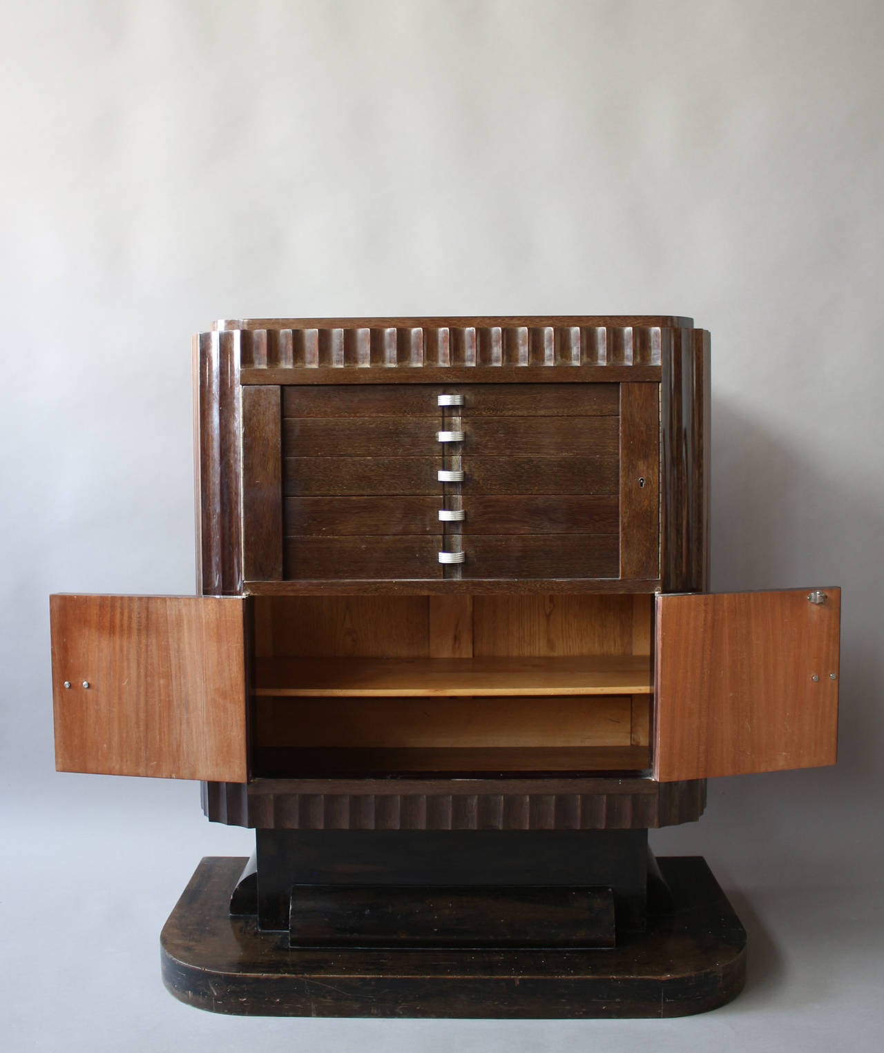 Mid-20th Century A Fine French Art Deco Silverware Cabinet by Christian Krass For Sale