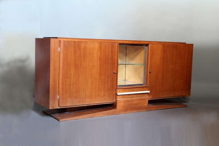 French Art Deco Rosewood Sideboard In Good Condition In Long Island City, NY
