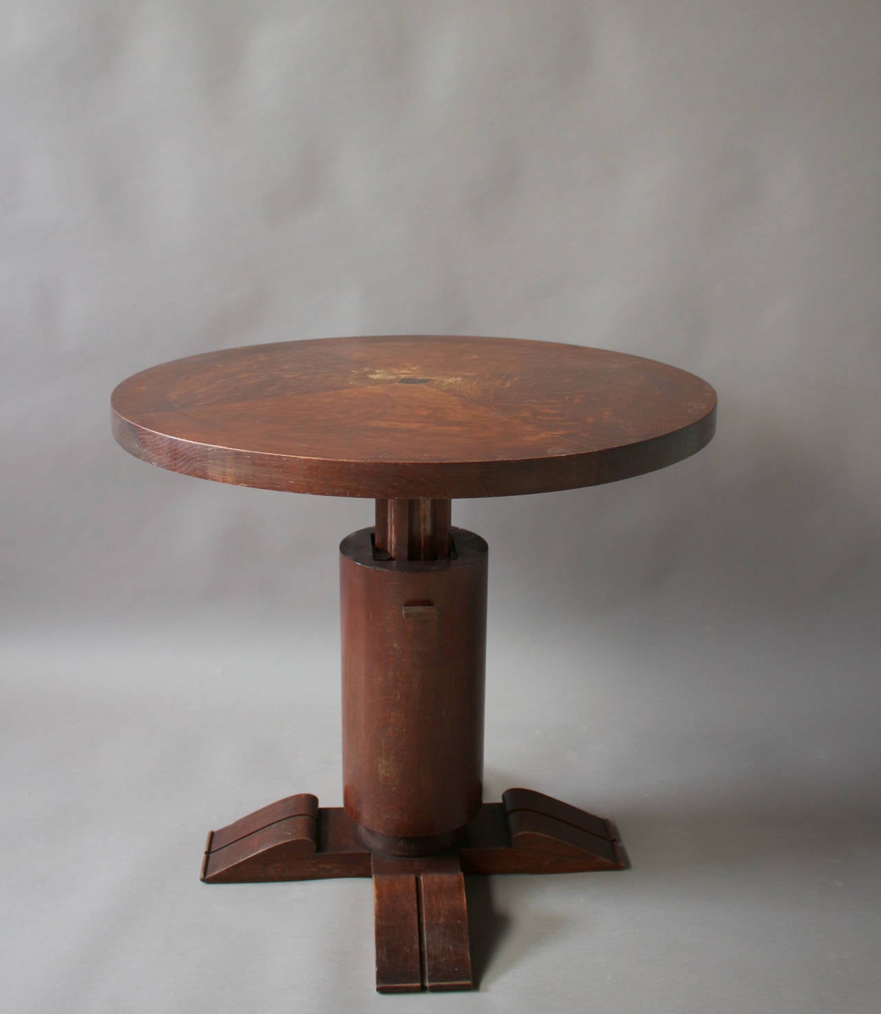 Mid-20th Century French Art Deco Height Adjustable Gueridon by Dudouyt
