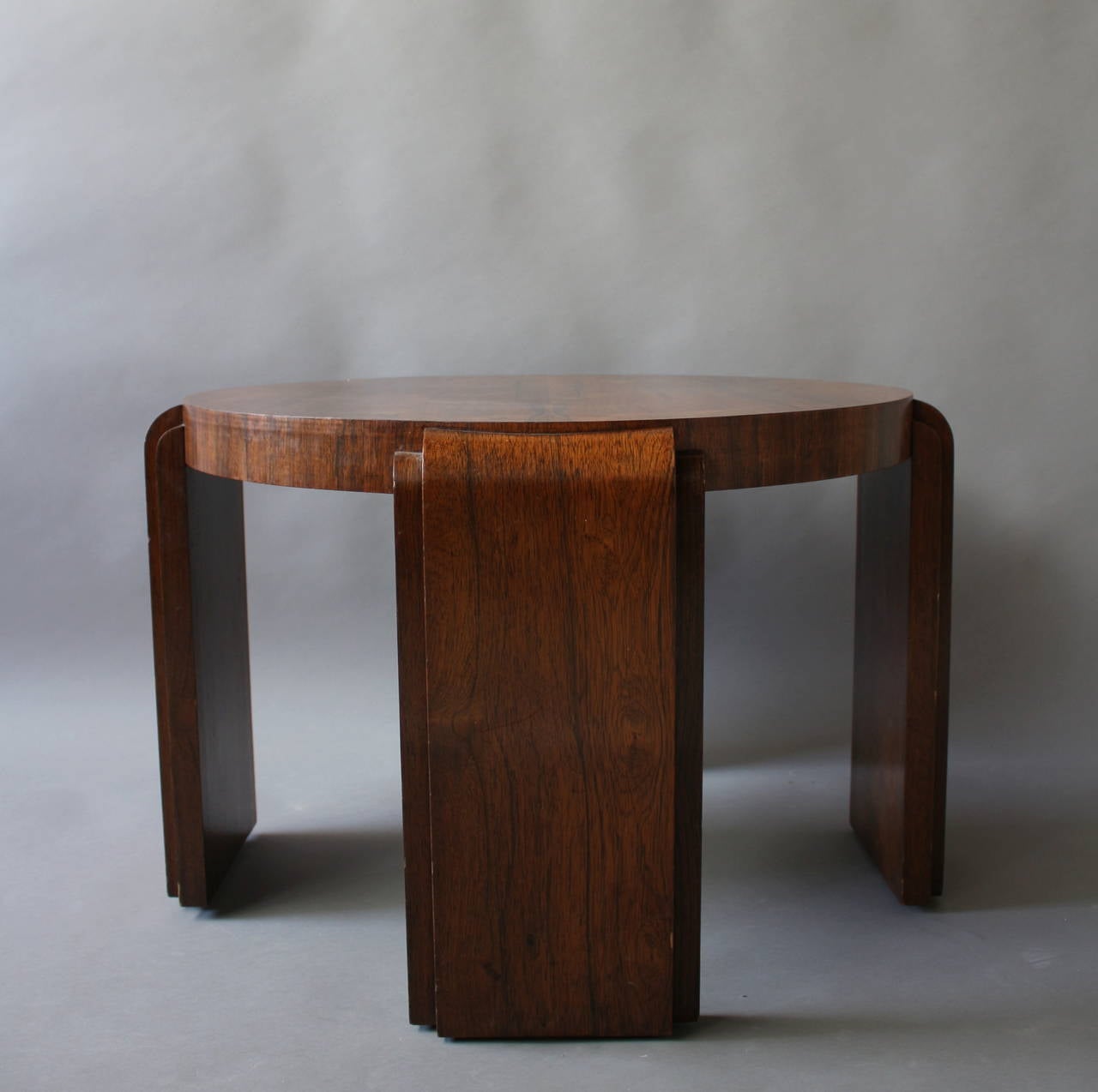 One French Art Deco rosewood gueridon/side table.
Length is 31 3/4