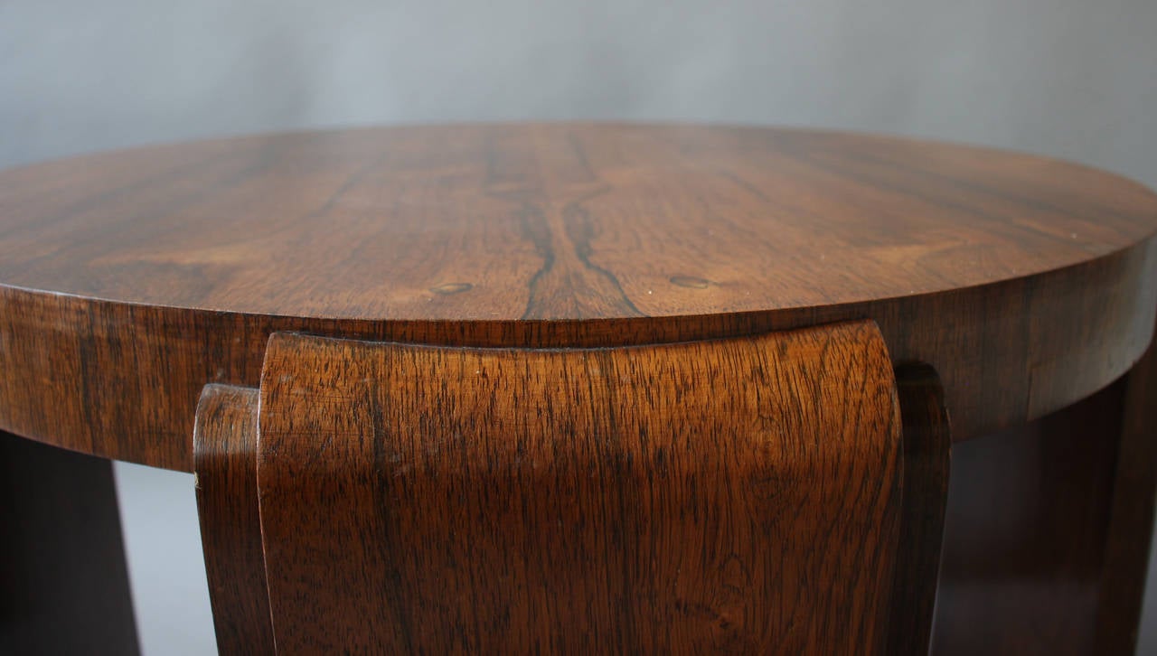 French Art Deco Rosewood Gueridon 4