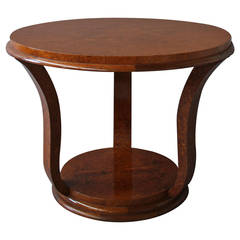 French Art Deco Amboina Gueridon 1