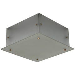 French Art Deco Frosted Glass Flush Mount