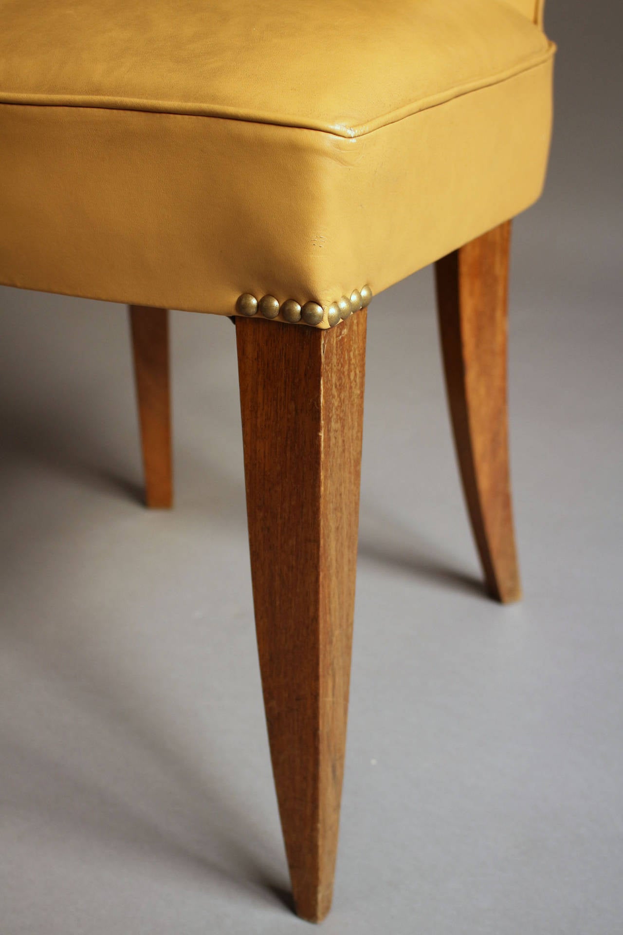 7 Fine French Art Deco Mahogany Chairs 3