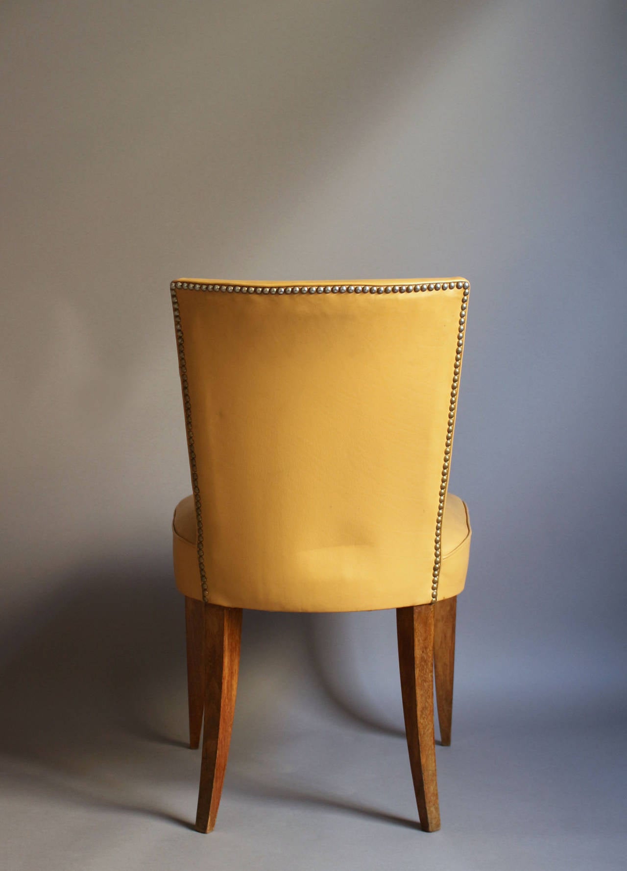 7 Fine French Art Deco Mahogany Chairs 2