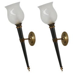 Pair of French 1950s Sconces 2