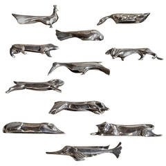 Four Sets of 12 Knife Rests by Gallia for Christofle 6