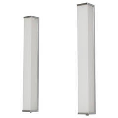 Pair of French Art Deco Rectangular Sconces by Perzel