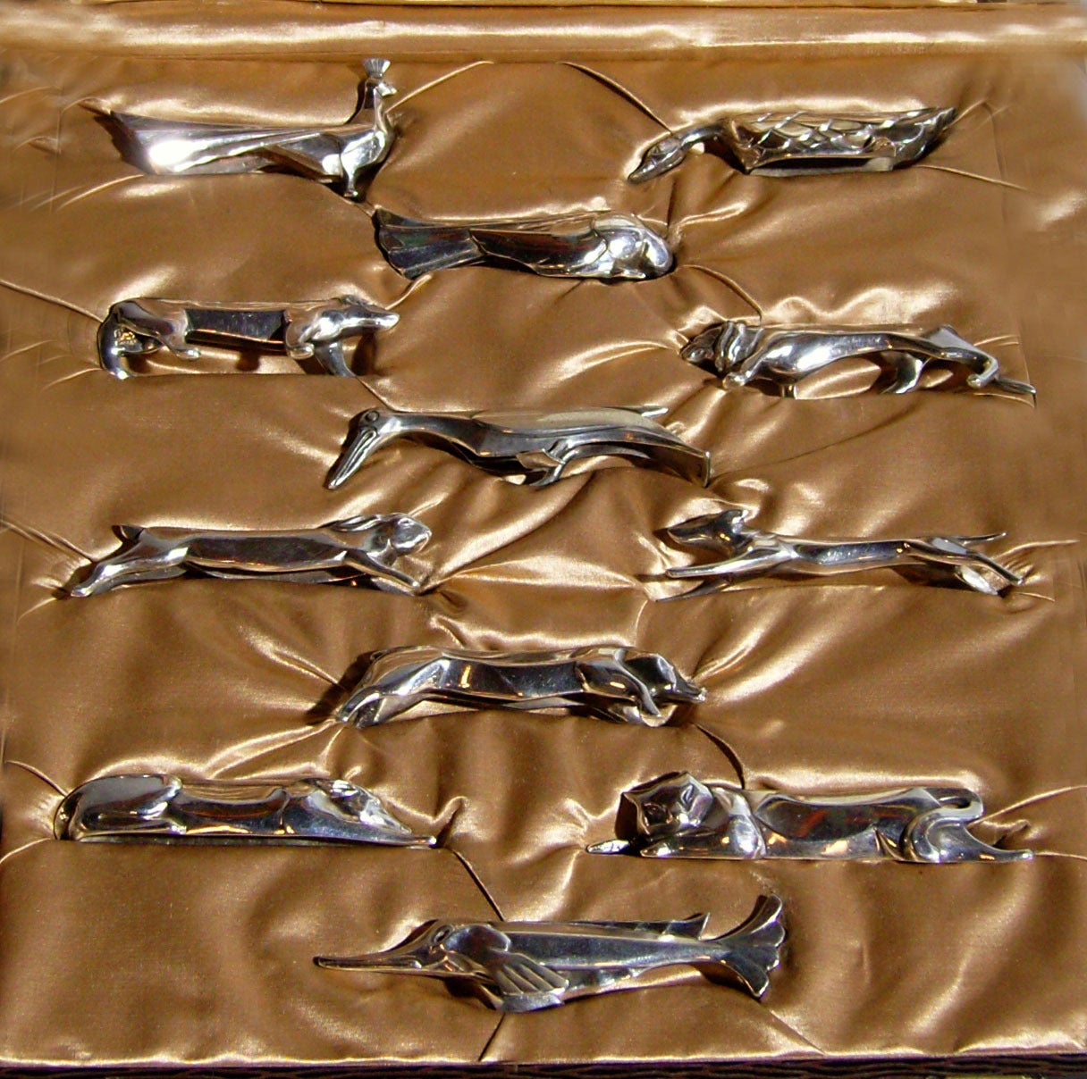 A Set of 12 Fine French Art Deco Knife Rests by Gallia for Christofle 2