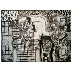 "Bank"- Painting by Philippe Avignant 8