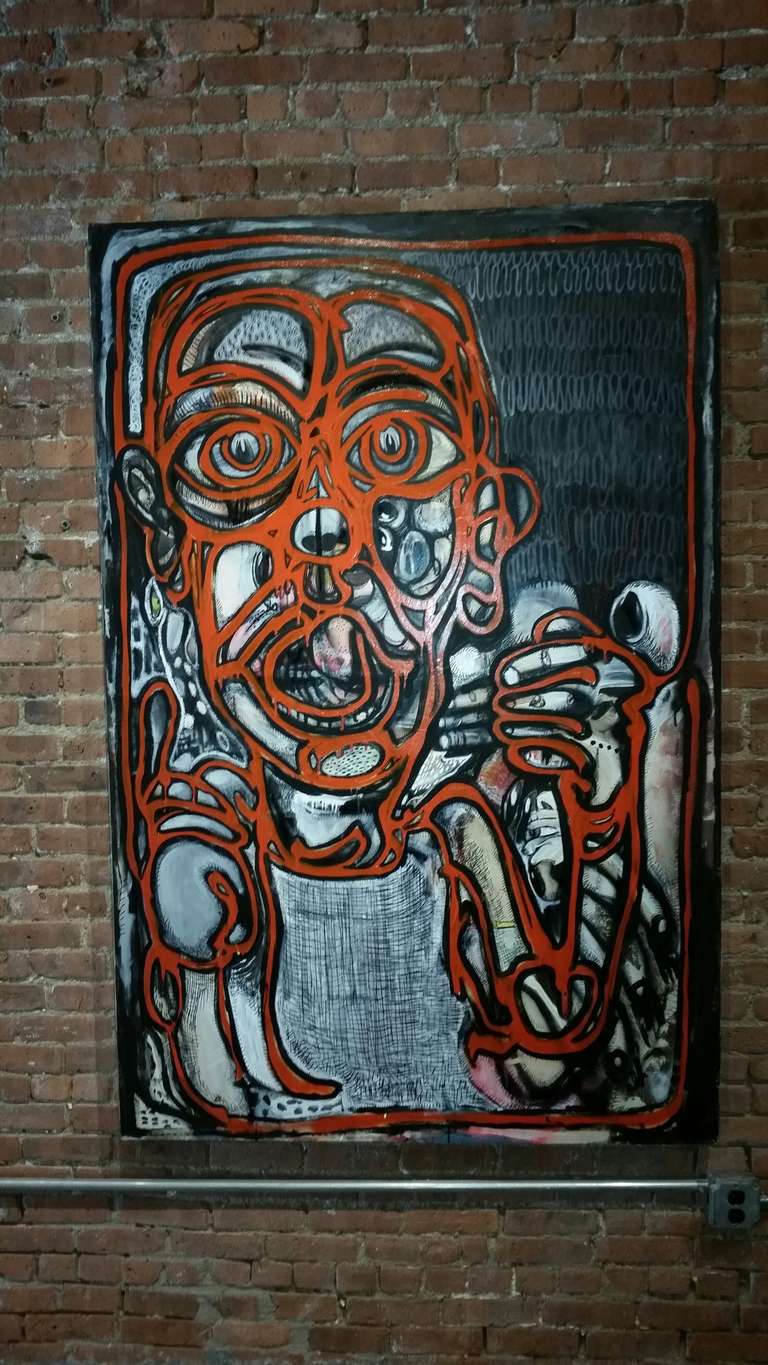 Post-Modern Painting by Philippe Avignant For Sale