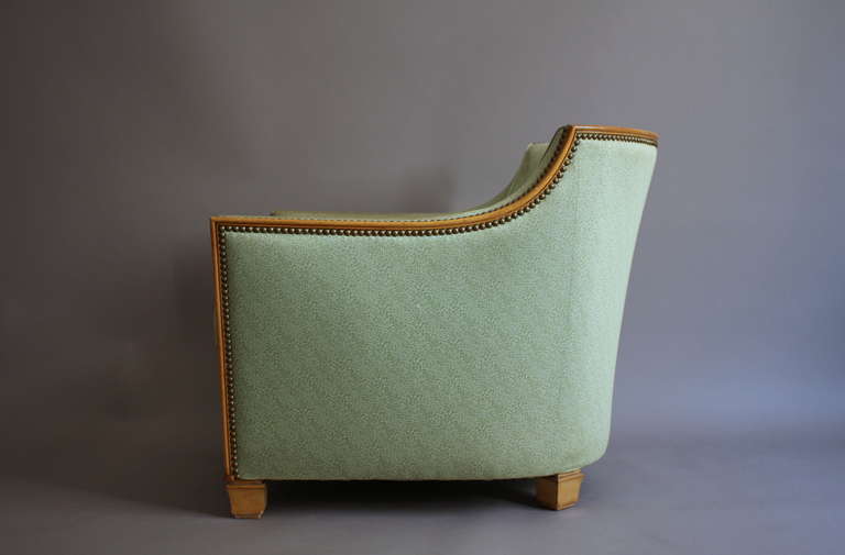 Mid-20th Century A Fine French Art Deco Armchair by Dominique  For Sale
