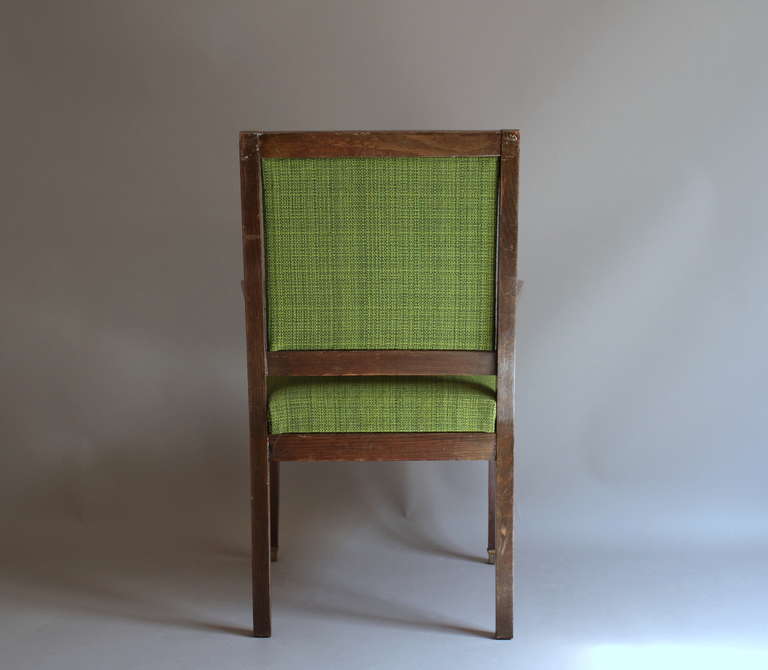 Milieu du XXe siècle Paire de fauteuils de bureau ou de pont Art Déco français en vente