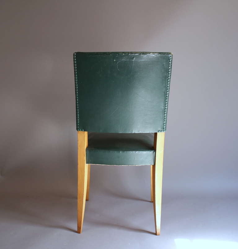 Set of Eight French Art Deco Dining chairs 3