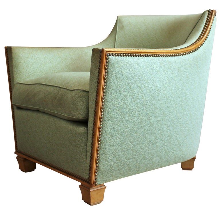 A Fine French Art Deco Armchair by Dominique  For Sale