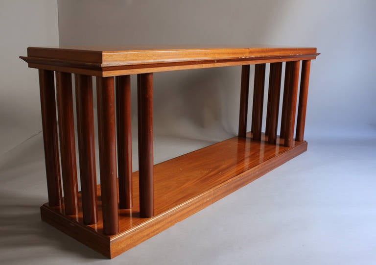 Mid-20th Century A Fine French Art Deco Mahogany Two Tier Console or Sofa Table For Sale