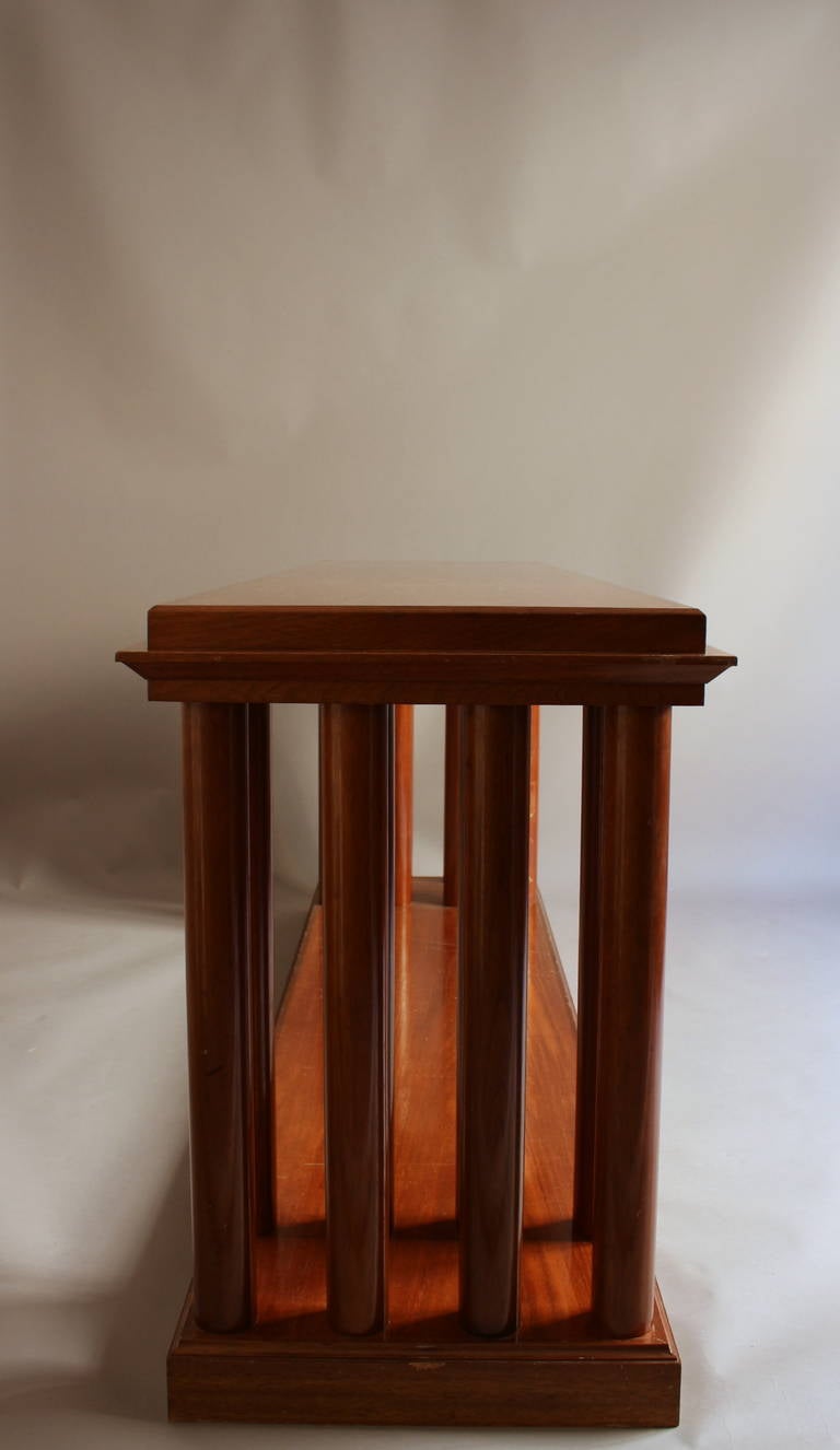 A Fine French Art Deco Mahogany Two Tier Console or Sofa Table For Sale 2