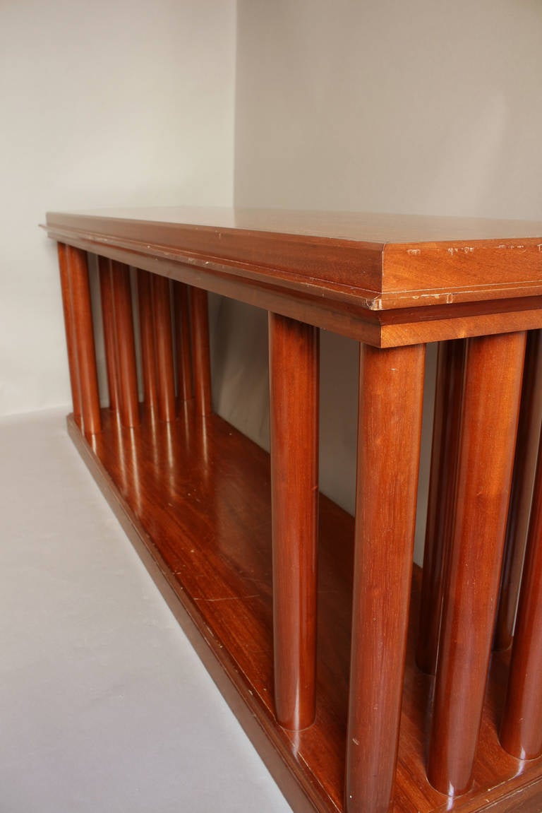 A Fine French Art Deco Mahogany Two Tier Console or Sofa Table For Sale 5