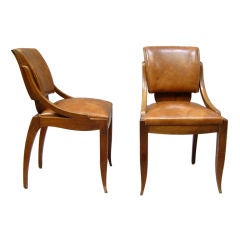 Set of Ten French Art Deco Chairs