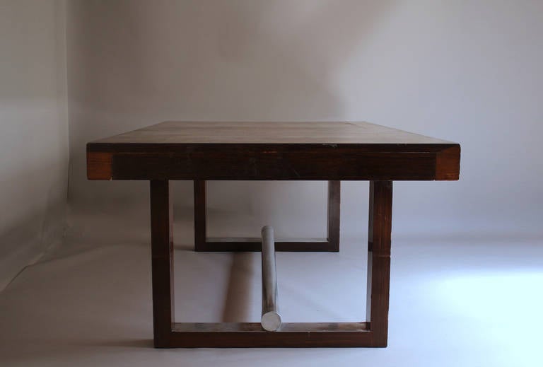 French Art Deco Macassar Ebony Dining Table or WritingTable 2