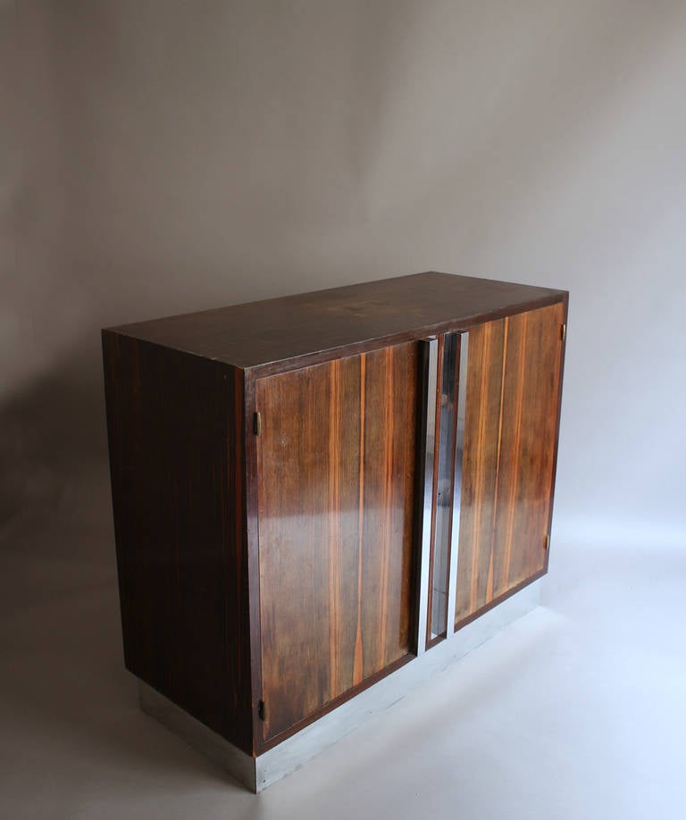 Mid-20th Century Two French Art Deco Macassar Cabinets