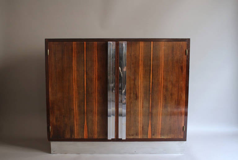 Two French Art Deco Macassar Cabinets In Good Condition In Long Island City, NY
