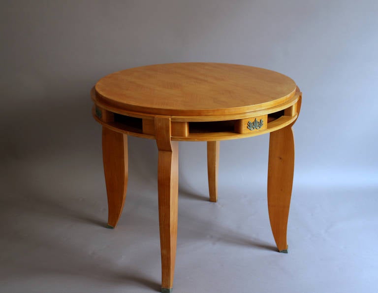 Mid-20th Century Fine French Art Deco Cherry Gueridon For Sale