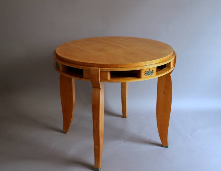 Mid-20th Century Fine French Art Deco Cherry Gueridon For Sale