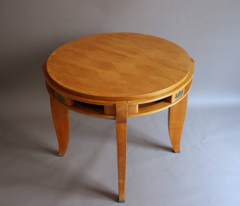 Fine French Art Deco Cherry Gueridon For Sale 1