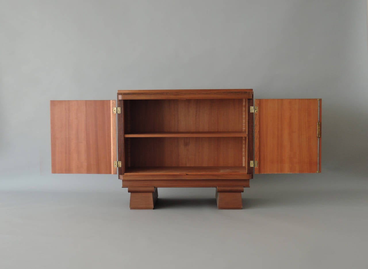Small French Art Deco Rosewood Buffet or Cabinet 2