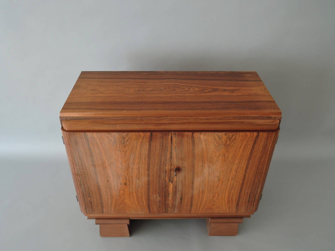 Small French Art Deco Rosewood Buffet or Cabinet 3