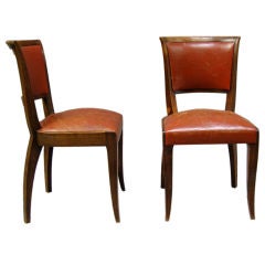 Set of Eight French Art Deco chairs