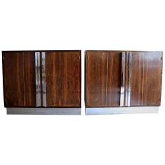 Two French Art Deco Macassar Cabinets