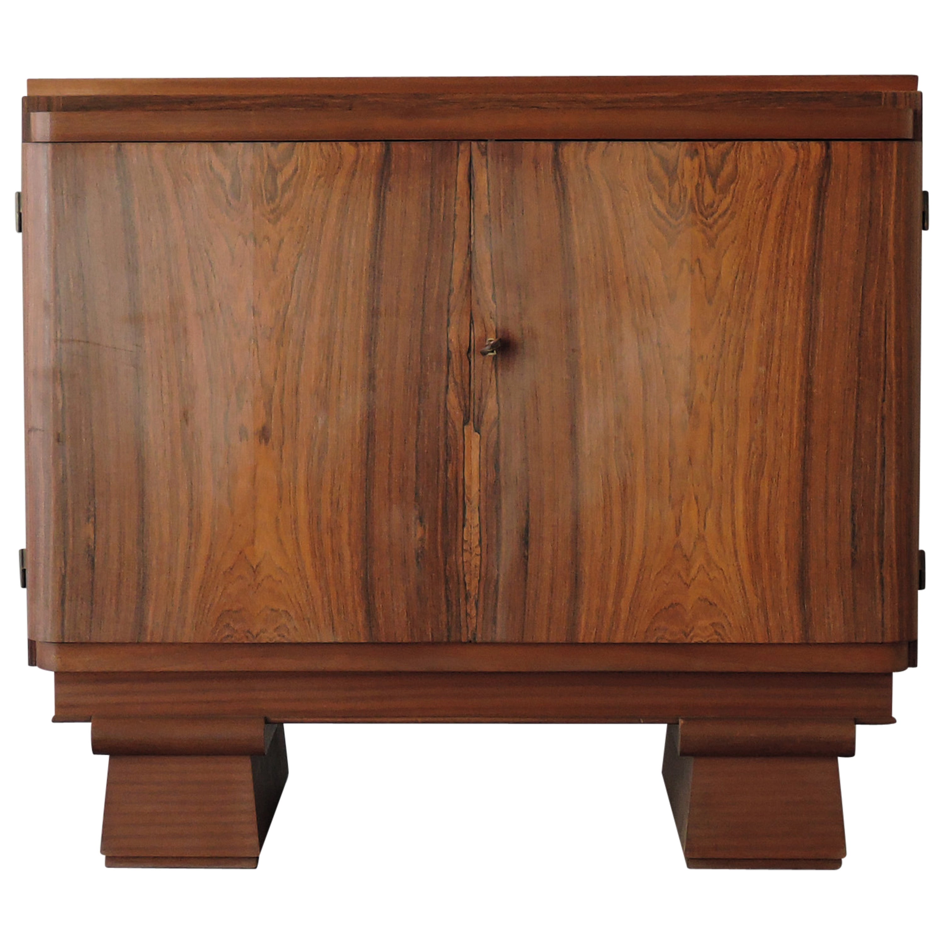 Small French Art Deco Rosewood Buffet or Cabinet