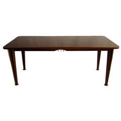 French 1950s Rosewood Dining Table 10