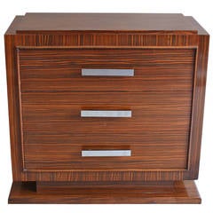 Small French Art Deco Rosewood Commode