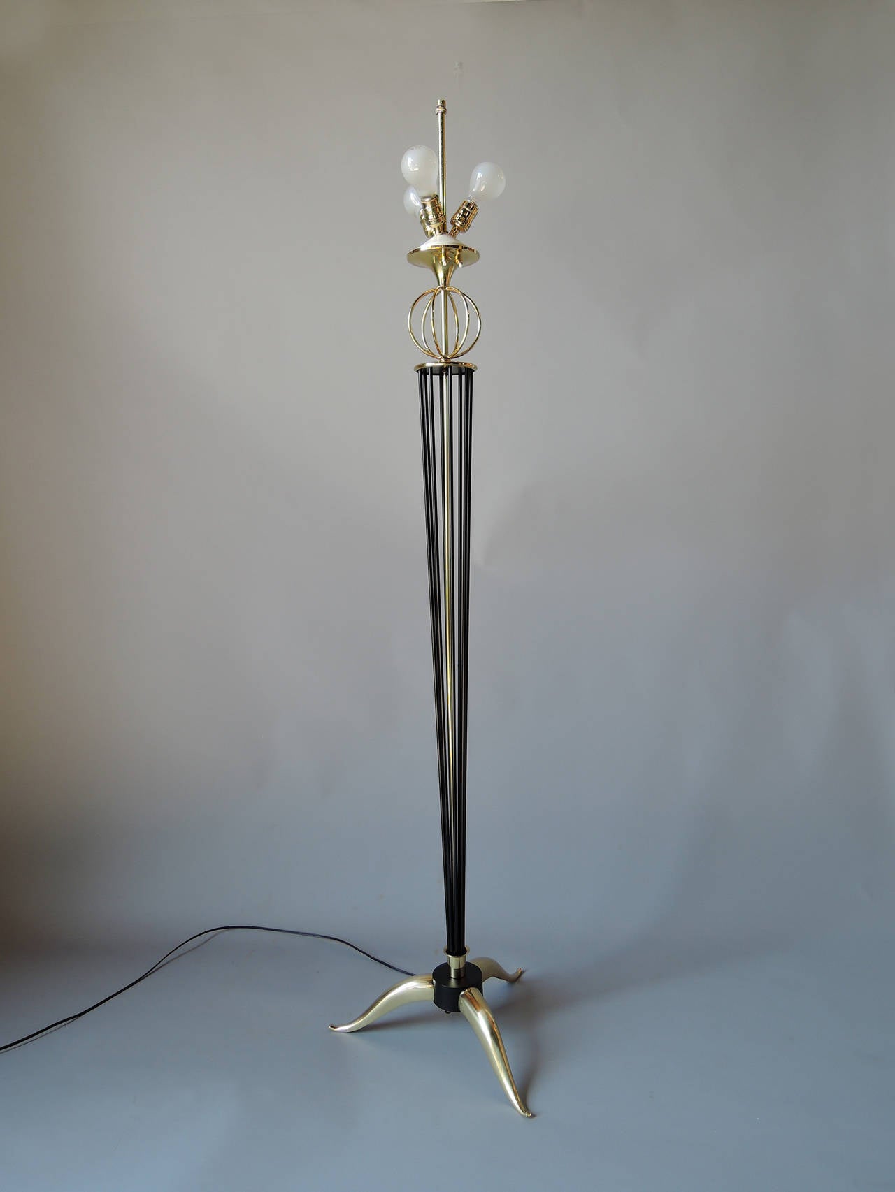 Pair of French 1950s Floor Lamp by Arlus 2