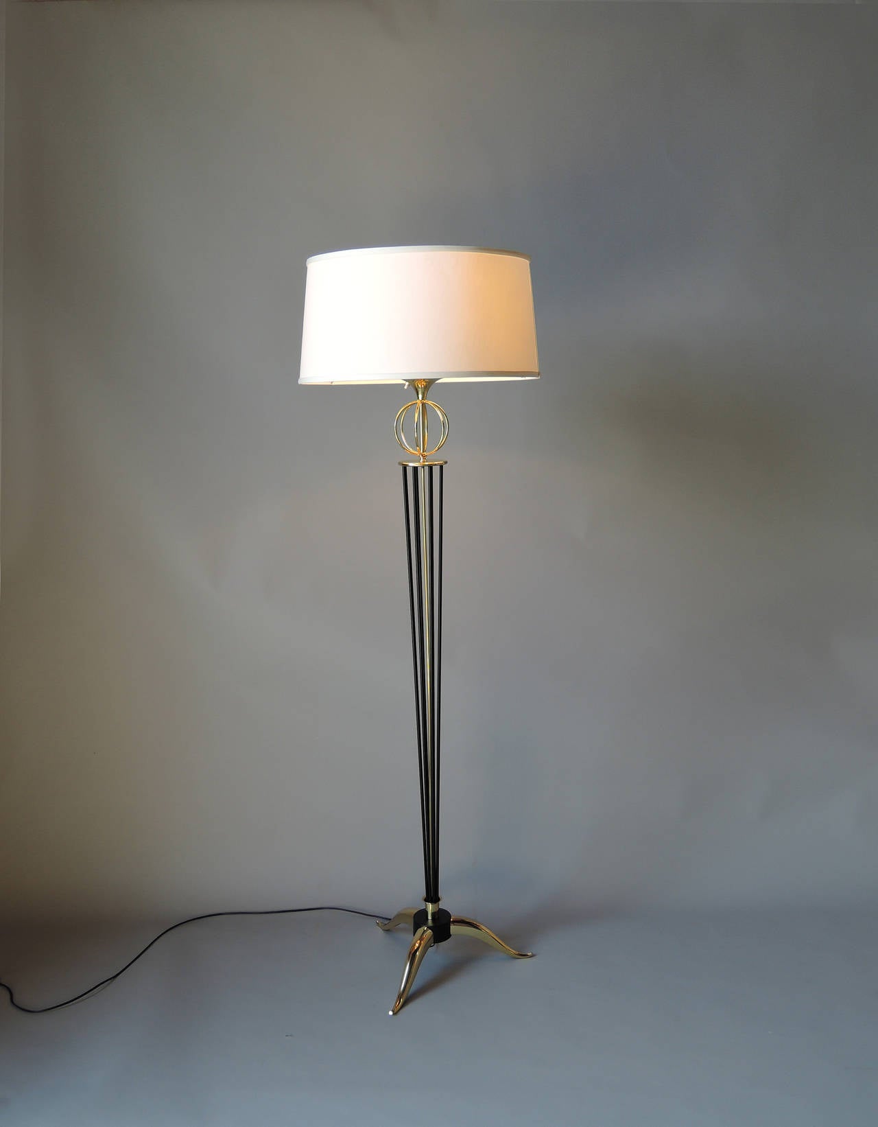 Mid-20th Century Pair of French 1950s Floor Lamp by Arlus