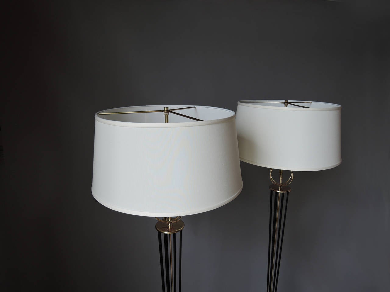 Pair of French 1950s Floor Lamp by Arlus 1